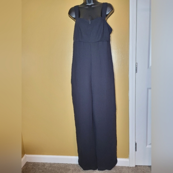 Derek Lam Design Nation Black Rio Jumpsuit sz M B8 - Picture 1 of 12